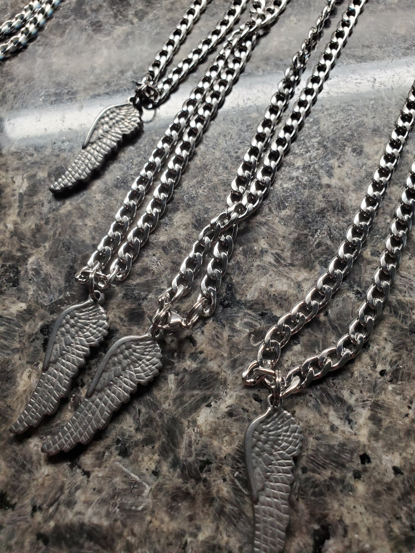 'Just Winging It' Angel Wing Pendant Necklace